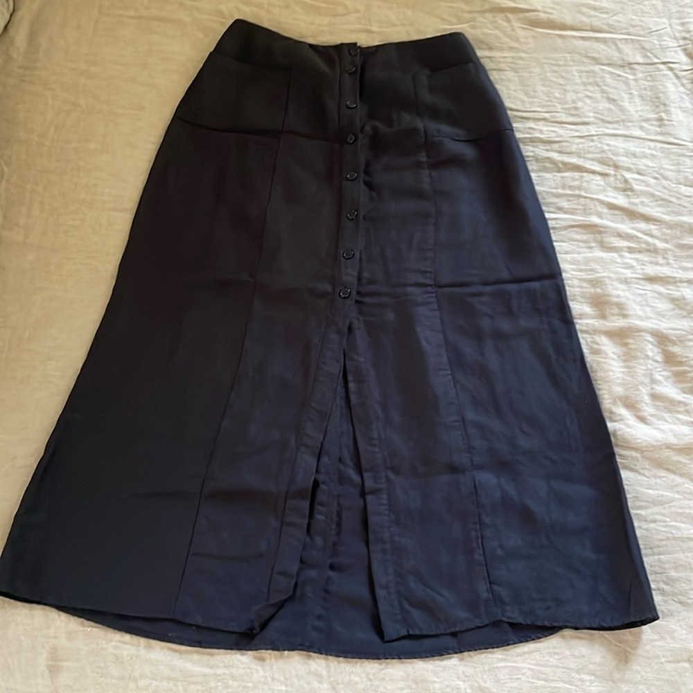 Reformation linen midi skirt size 4